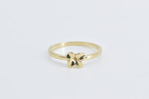 14K Dogwood Flower Vintage Natural Motif Ring Yellow Gold