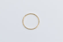 Load image into Gallery viewer, 14K Textured Hammered Stacking Fashion Band Ring Yellow Gold