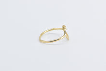 Load image into Gallery viewer, 14K Heart Love Symbol Romantic Stacking Promise Ring Yellow Gold