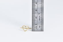 Load image into Gallery viewer, 14K Heart Love Symbol Romantic Stacking Promise Ring Yellow Gold