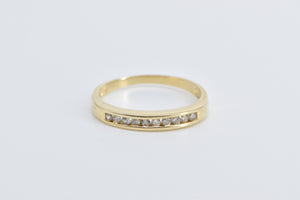 14K Vintage Diamond Classic Vintage Wedding Band Ring Yellow Gold