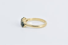 Load image into Gallery viewer, 14K Oval Five Stone Green Tourmaline Band Ring Yellow Gold