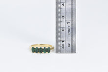 Load image into Gallery viewer, 14K Oval Five Stone Green Tourmaline Band Ring Yellow Gold