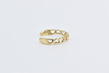 Load image into Gallery viewer, 14K Heart Love Symbol Vintage Toe Ring Yellow Gold