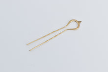 Load image into Gallery viewer, 14K Victorian Ornate Twist Design Hair Pin Yellow Gold