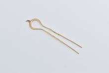 Load image into Gallery viewer, 14K Victorian Ornate Twist Design Hair Pin Yellow Gold