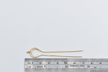 Load image into Gallery viewer, 14K Victorian Ornate Twist Design Hair Pin Yellow Gold