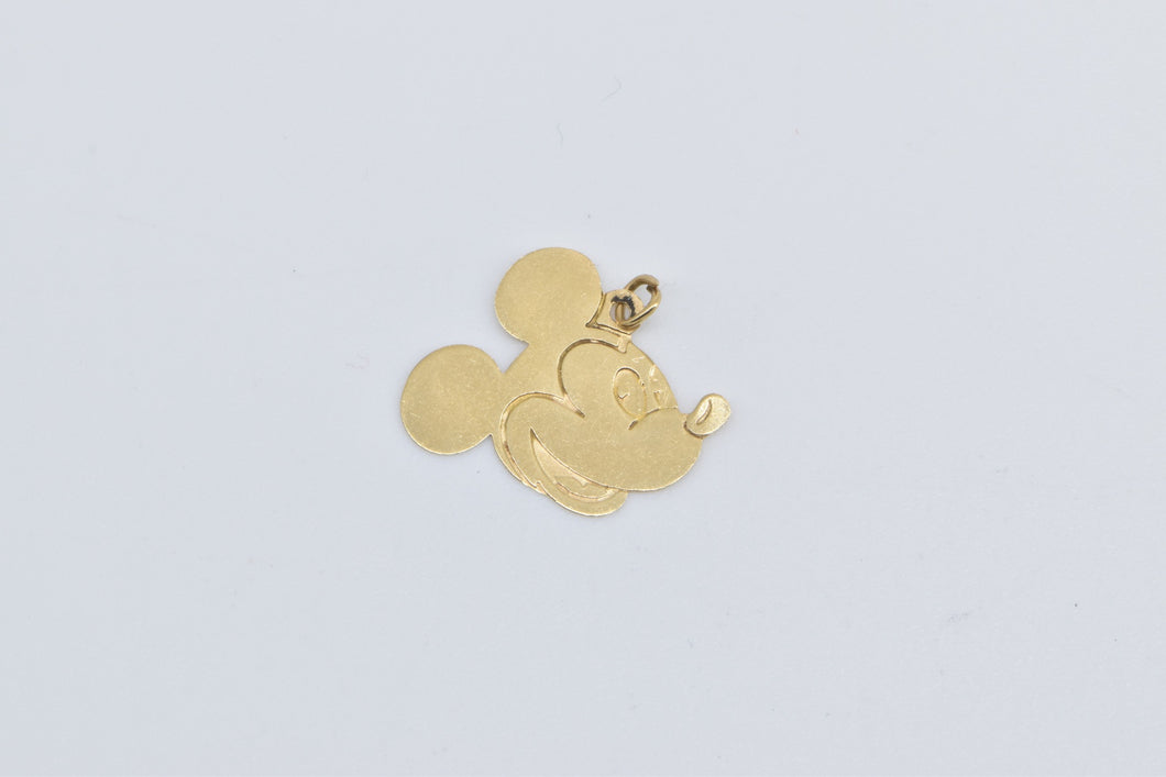 14K Mickey Mouse Walt Disney Productions Cartoon Charm/Pendant Yellow Gold