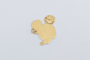 14K Mickey Mouse Walt Disney Productions Cartoon Charm/Pendant Yellow Gold