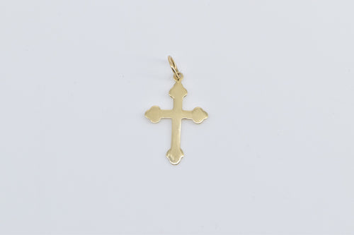 14K Cross Christian Faith Symbol Religious Charm/Pendant Yellow Gold