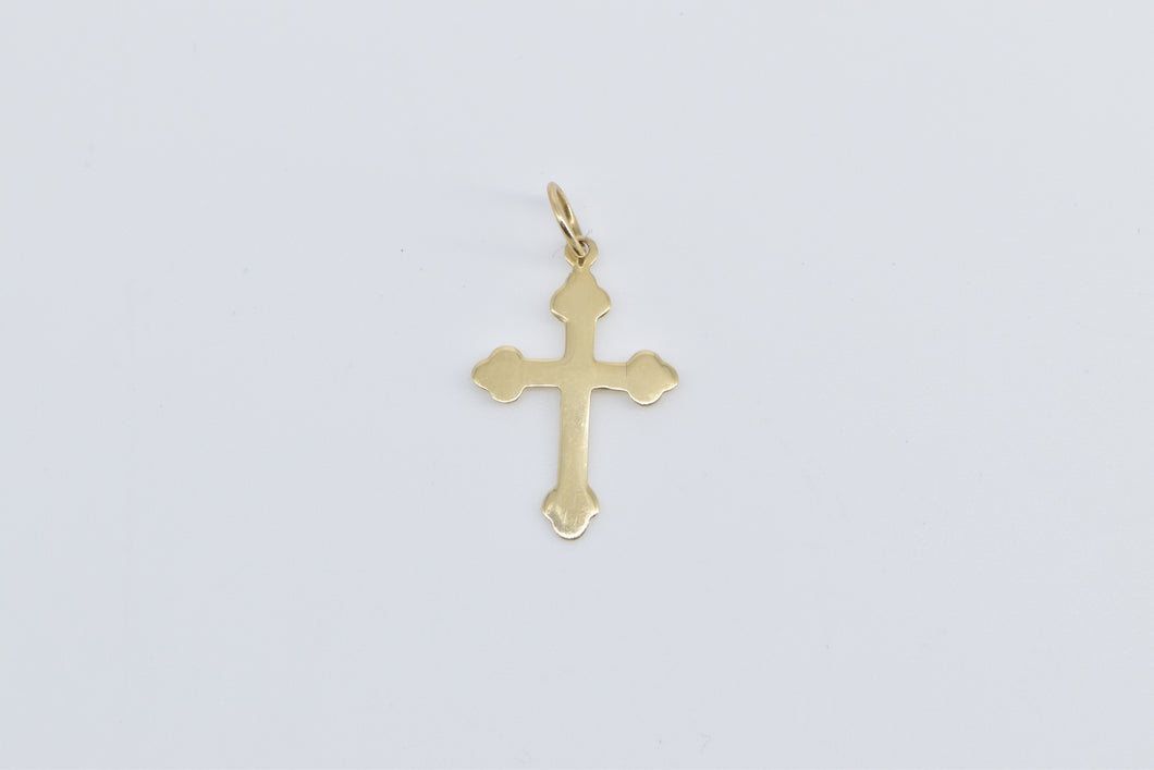 14K Cross Christian Faith Symbol Religious Charm/Pendant Yellow Gold