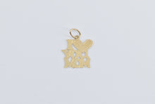 Load image into Gallery viewer, 14K I Love You Mom Heart Love Message Charm/Pendant Yellow Gold