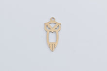 Load image into Gallery viewer, 14K Owl Cut Out Wisdom Symbol Animal Bird Charm/Pendant Yellow Gold