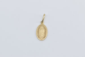 14K Virgin Mary Mother Of God Christian Religious Charm/Pendant Yellow Gold