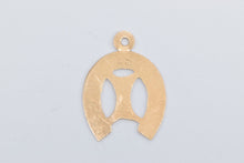 Load image into Gallery viewer, 14K Horse Shoe Good Luck Lucky Symbol Charm/Pendant Yellow Gold