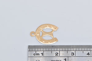 14K Horse Shoe Good Luck Lucky Symbol Charm/Pendant Yellow Gold