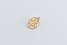 Load image into Gallery viewer, 14K Puffy Coffee Bean Roast Java Coffee Energy Charm/Pendant Yellow Gold