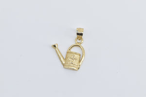 14K Watering Can Gardening Motif Green Thumb Charm/Pendant Yellow Gold