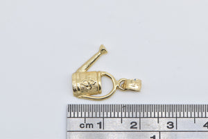 14K Watering Can Gardening Motif Green Thumb Charm/Pendant Yellow Gold