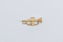 Load image into Gallery viewer, 14K Trumpet Musical Instrument Band Jazz Charm/Pendant Yellow Gold