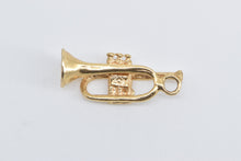 Load image into Gallery viewer, 14K Trumpet Musical Instrument Band Jazz Charm/Pendant Yellow Gold