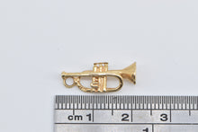 Load image into Gallery viewer, 14K Trumpet Musical Instrument Band Jazz Charm/Pendant Yellow Gold