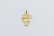 Load image into Gallery viewer, 14K I Love Pool Billiards Ball Rack Word Cut Out Charm/Pendant Yellow Gold