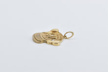 Load image into Gallery viewer, 14K Happy Birthday Candle Cake Balloons Charm/Pendant Yellow Gold