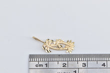 Load image into Gallery viewer, 14K Palm Tree Beach Tropical Motif Ocean Charm/Pendant Yellow Gold