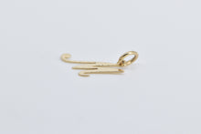 Load image into Gallery viewer, 14K M Letter Monogram Name Initial Charm/Pendant Yellow Gold