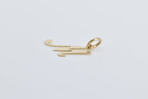 14K M Letter Monogram Name Initial Charm/Pendant Yellow Gold