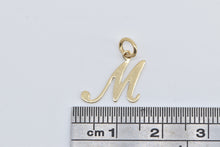 Load image into Gallery viewer, 14K M Letter Monogram Name Initial Charm/Pendant Yellow Gold