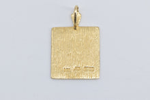 Load image into Gallery viewer, 14K Bingo Card Vintage Classic Game Charm/Pendant Yellow Gold