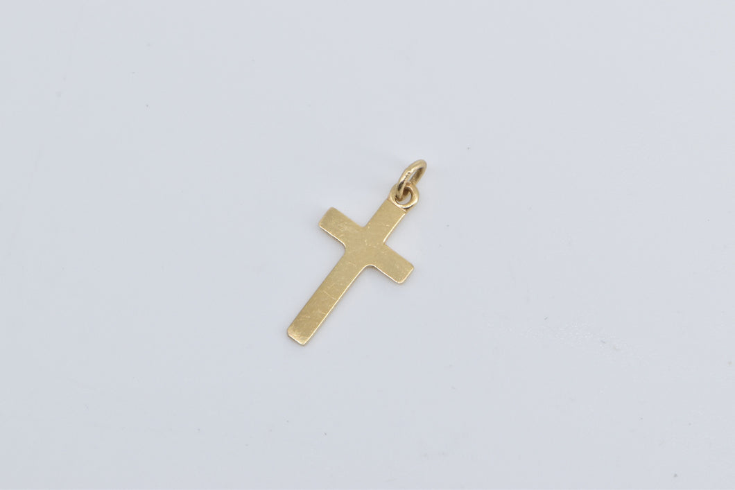 14K Cross Christian Faith Symbol Religious Charm/Pendant Yellow Gold