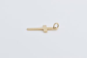 14K Cross Christian Faith Symbol Religious Charm/Pendant Yellow Gold