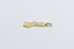 14K Dog Trick Pet Puppy Dog Trainer Canine Charm/Pendant Yellow Gold