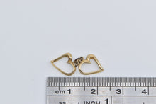 Load image into Gallery viewer, 14K Two Hearts Eternal Love Symbol Romantic Charm/Pendant Yellow Gold