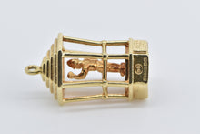 Load image into Gallery viewer, 14K British Traffic Cop Keep Left 3D Vintage Charm/Pendant Yellow Gold