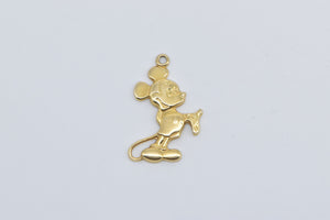 14K Mickey Mouse Walt Disney Productions Cartoon Charm/Pendant Yellow Gold