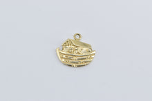 Load image into Gallery viewer, 14K Noah&#39;s Ark Biblical Story Genesis Great Flood Charm/Pendant Yellow Gold