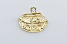 Load image into Gallery viewer, 14K Noah&#39;s Ark Biblical Story Genesis Great Flood Charm/Pendant Yellow Gold