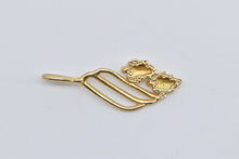 Load image into Gallery viewer, 10K Black Hills Leaf Wavy Cluster Fashion Charm/Pendant Yellow Gold