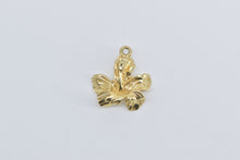 Load image into Gallery viewer, 14K Hibiscus Flower Tropical Floral Charm/Pendant Yellow Gold