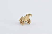 Load image into Gallery viewer, 14K 3D Wheelchair Vintage Disability Charm/Pendant Yellow Gold