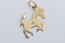 Load image into Gallery viewer, 14K Reared Up Horse Pony Stallion Charm/Pendant Yellow Gold