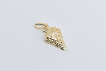 Load image into Gallery viewer, 14K Grape Bunch Puffy Vine Fruit Wine Charm/Pendant Yellow Gold