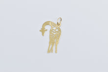 Load image into Gallery viewer, 14K Giraffe Safari African Animal Pierced Charm/Pendant Yellow Gold