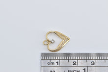 Load image into Gallery viewer, 14K Diamond Inset Heart Love Symbol Romantic Pendant Yellow Gold