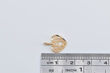 Load image into Gallery viewer, 14K Filigree Heart Love Symbol Romantic Charm/Pendant Yellow Gold