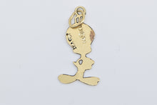 Load image into Gallery viewer, 14K Black Enamel Tweety Bird Warner Bros Cartoon Charm/Pendant Yellow Gold